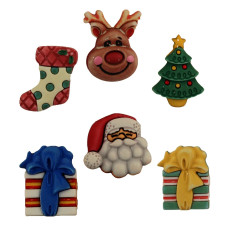 Botones Decorativos Navideños Botones Decorativos Navideños
