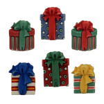 Bottoni Decorativi Natalizi - Pacchi Regalo