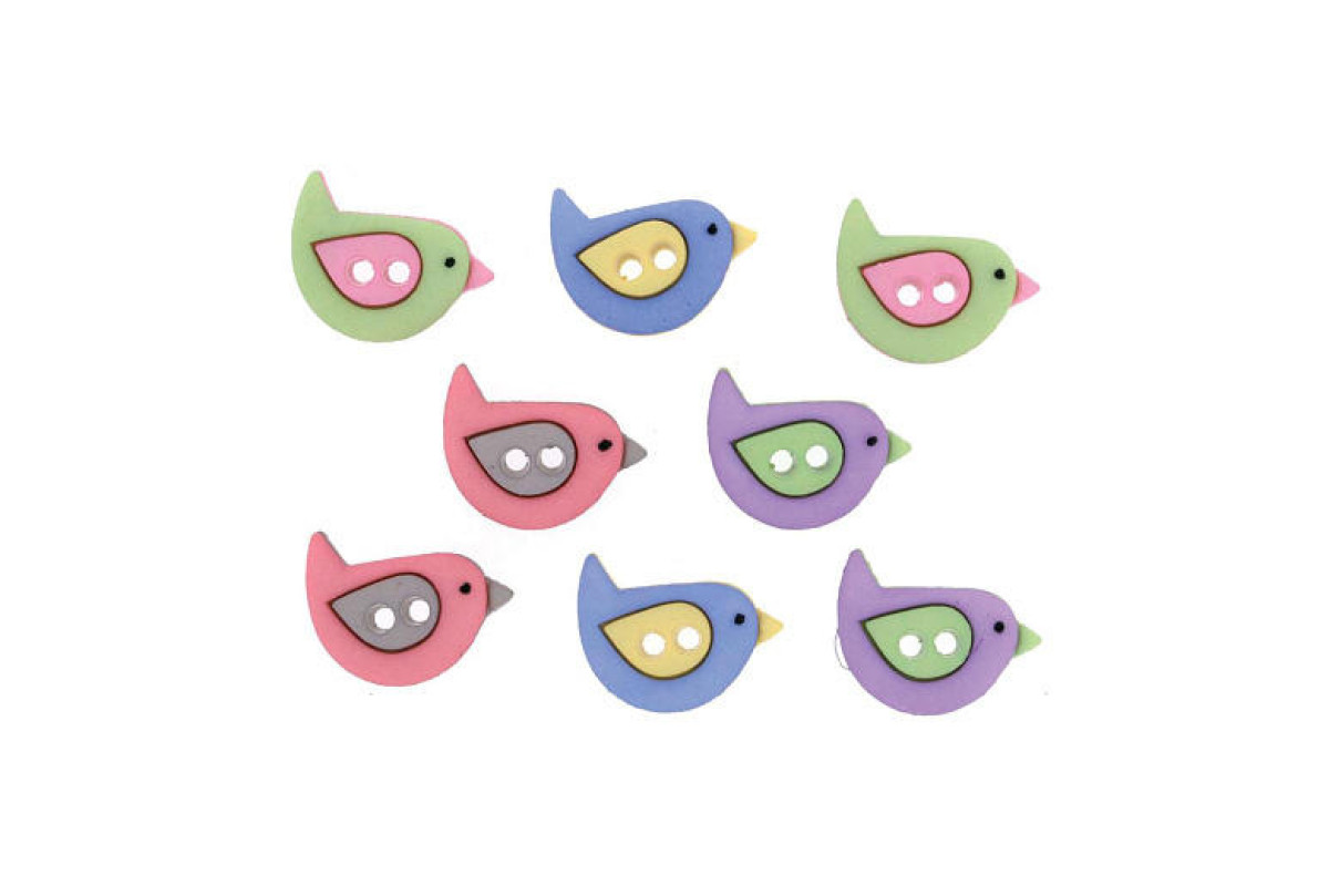 Botones Decorativos - Pajaros