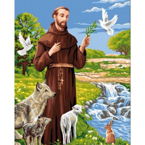 Royal Paris - Needlepoint Canvas Francis of Assisi