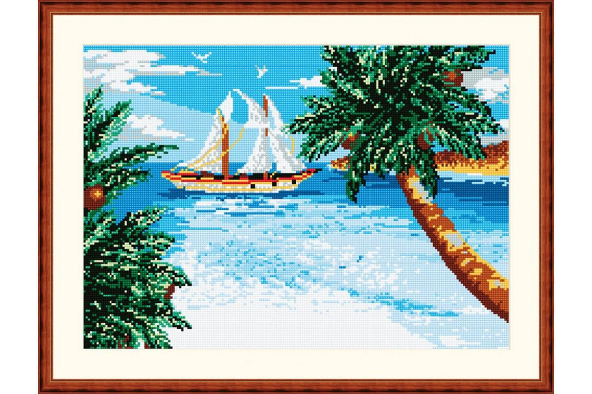 Quadro Mezzo Punto - Paesaggio di Mare
