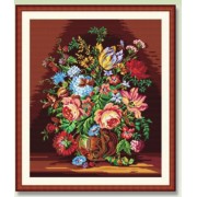 Needlepoint Canvas - Still Life with Flowers