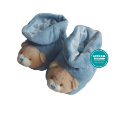 Babbucce Bebè Orso - Celeste Babbucce Bebè Orso - Celeste