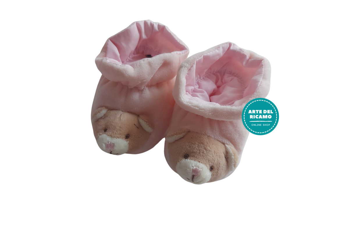 Babbucce Bebè Orso - Rosa Babbucce Bebè Orso - Rosa