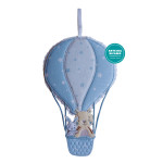 Fiocco Nascita - Mongolfiera - Celeste Fiocco Nascita - Mongolfiera - Celeste