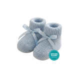 Scarpine Neonato Maglia - Celeste Scarpine Neonato Maglia - Celeste