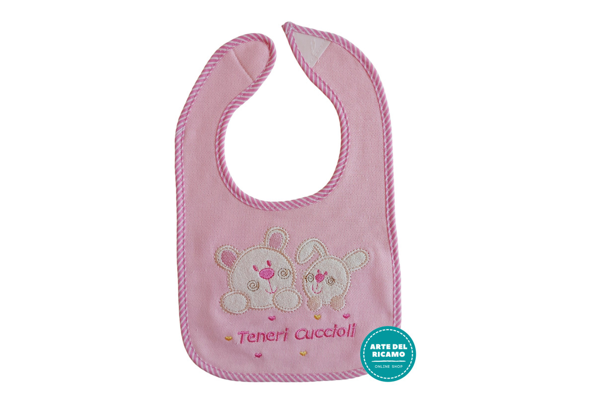 Bavaglino Pappa - Teneri Cuccioli - Rosa Bavaglino Pappa - Teneri Cuccioli - Rosa