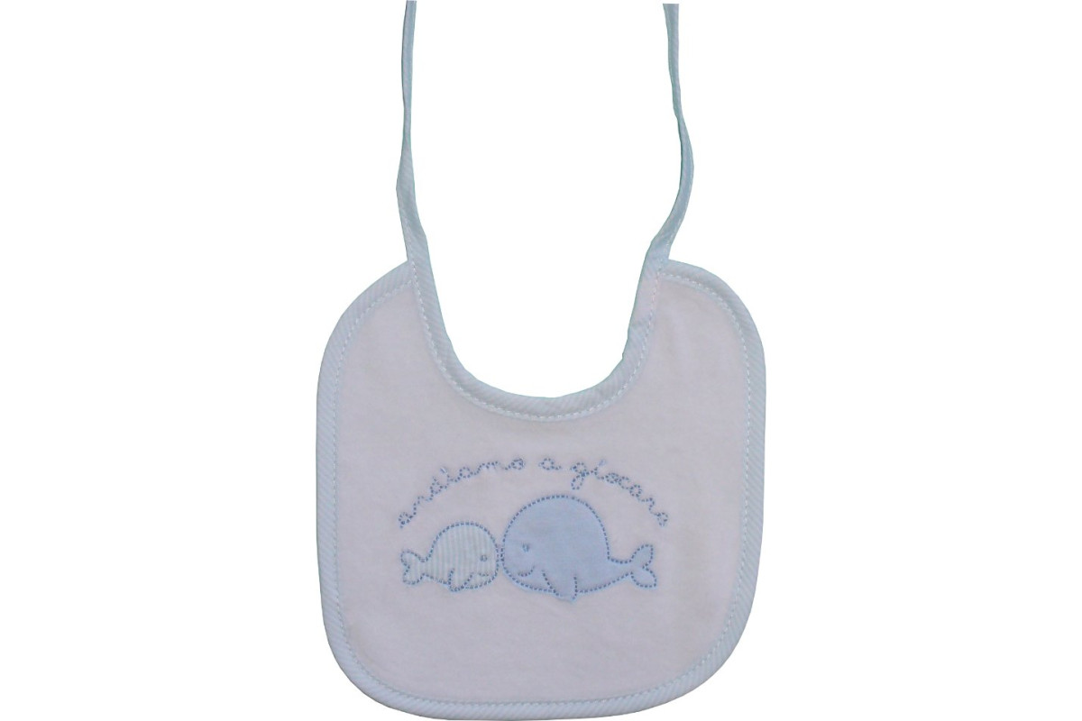 Babero para Bebé Celeste - Ballena Babero para Bebé Celeste - Ballena