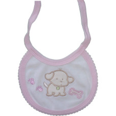 Babero para Bebé Rosa - Perrito Babero para Bebé Rosa - Perrito