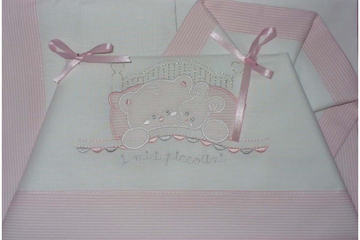 Sábana para Bebè Rosa con Osito - 90x120 cm Sábana para Bebè Rosa con Osito - 90x120 cm