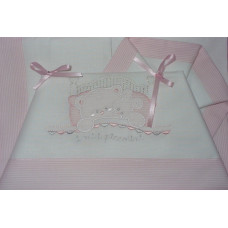 Completo Culla Rosa con Orsetto - 90x120 cm Completo Culla Rosa con Orsetto - 90x120 cm
