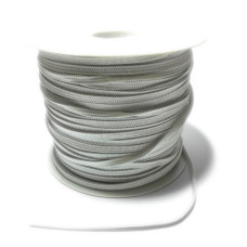 Elastic Braid for Sewing - Size 4 mm - White Color Elastic Braid for Sewing - Size 4 mm - White Color