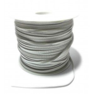 Elastic Braid for Sewing - Size 4 mm - White Color