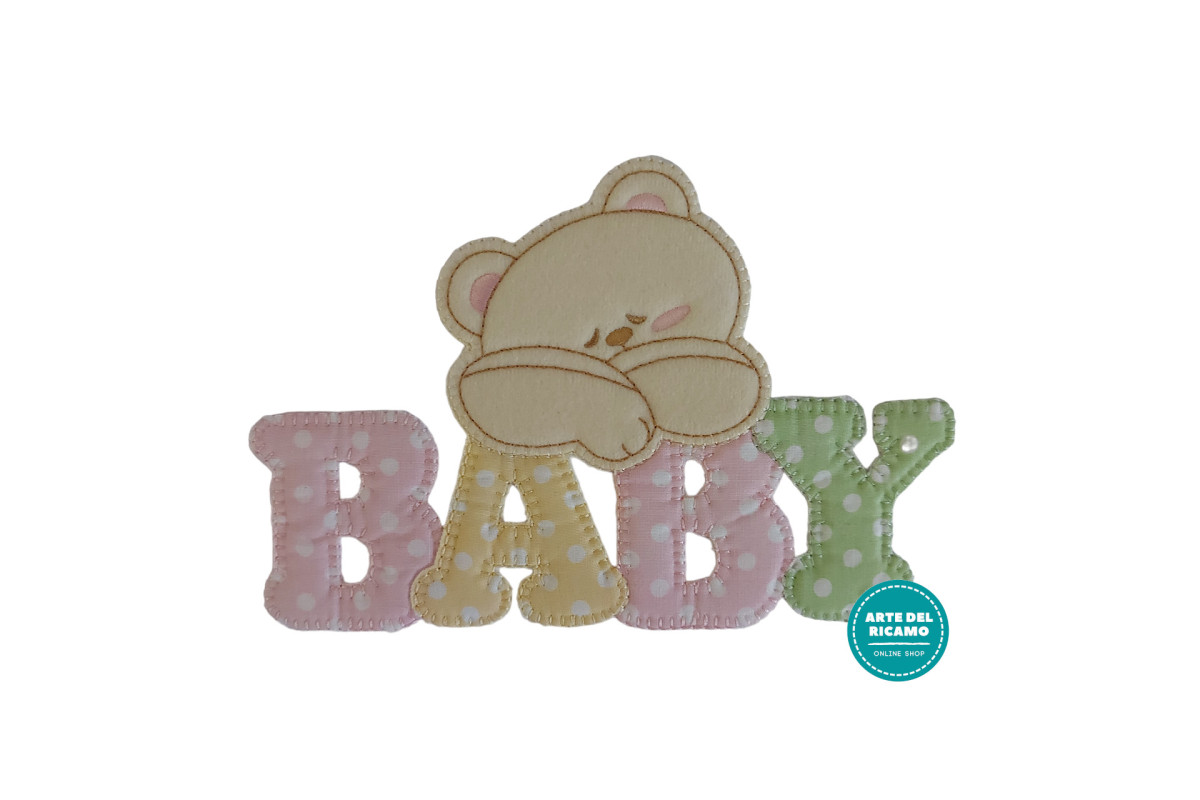 Iron-on Patch - Baby Teddy Bear - Pink Iron-on Patch - Baby Teddy Bear - Pink