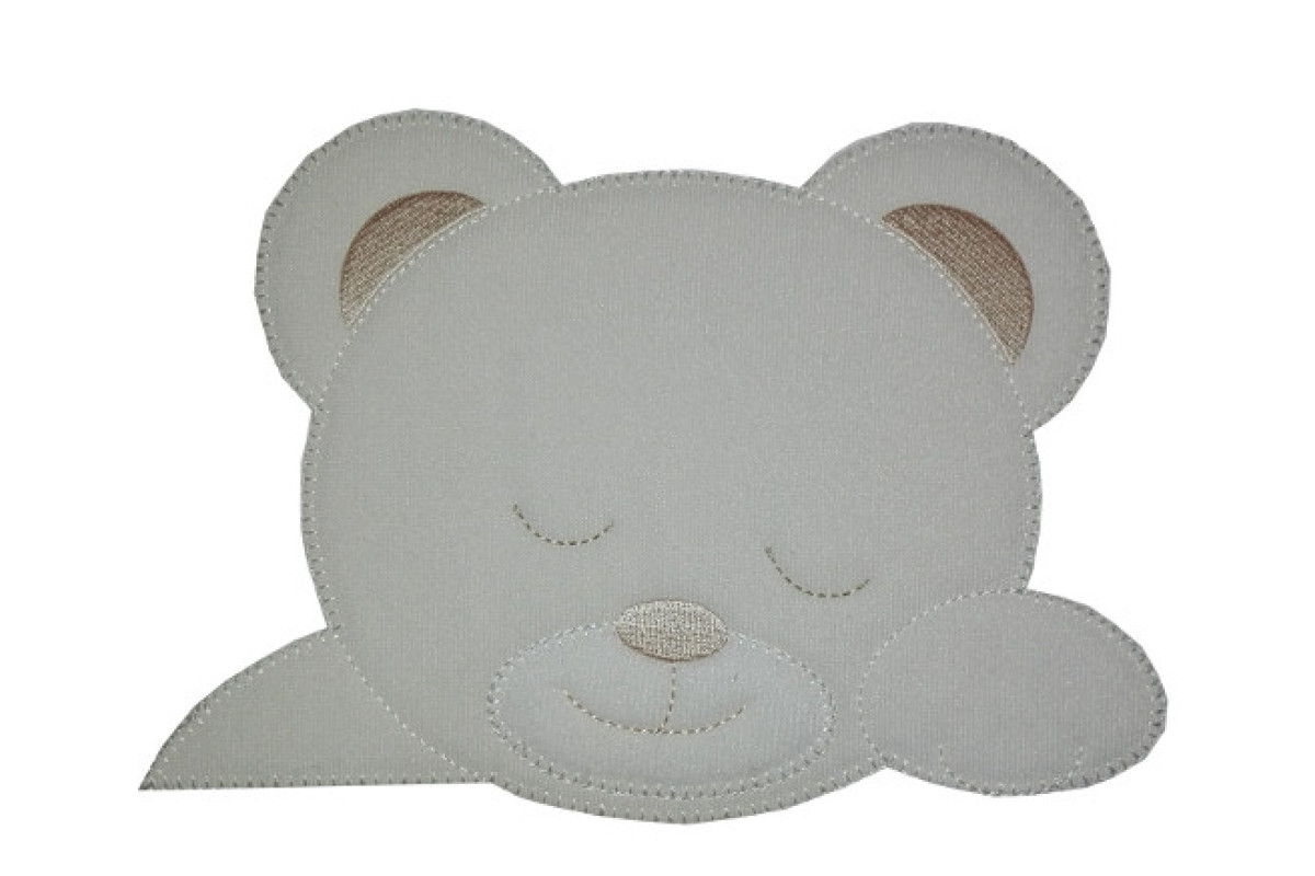 Pegatina Termo - Adhesiva - Oso Lindo - Crema