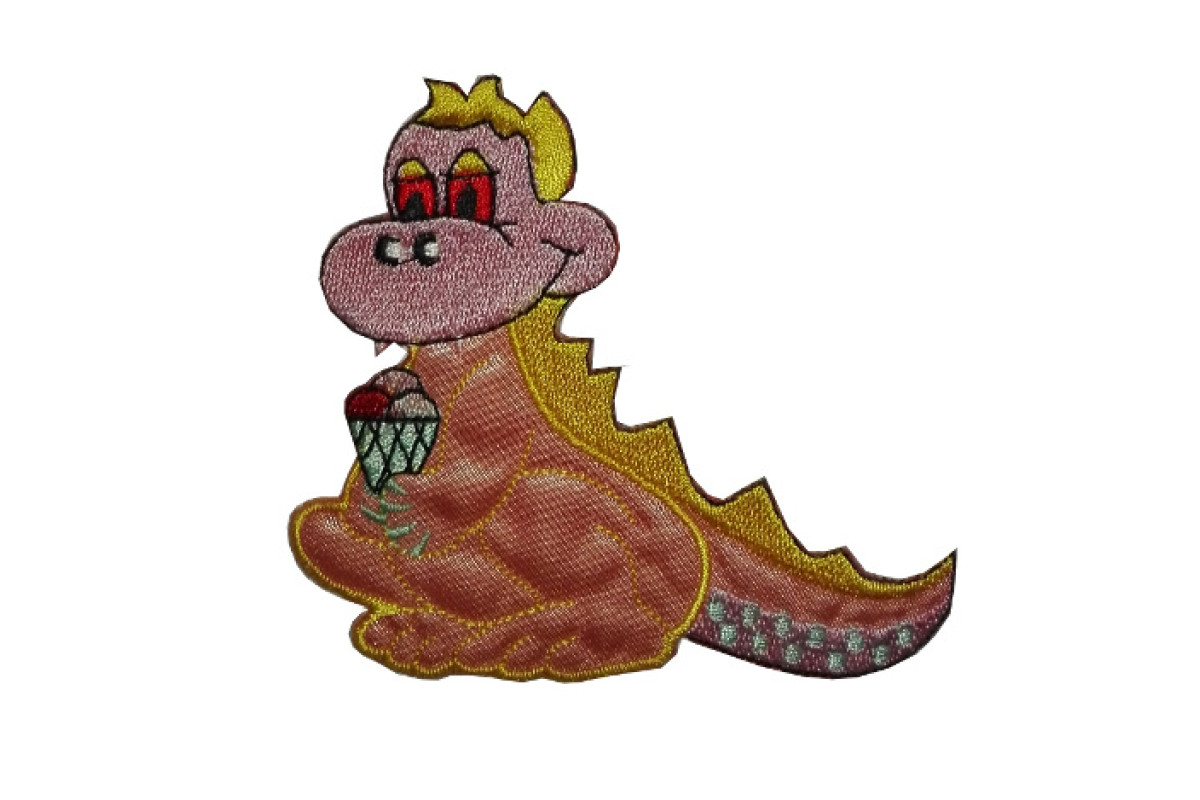 Disegni Termoadesivi - Dinosauro Rosa