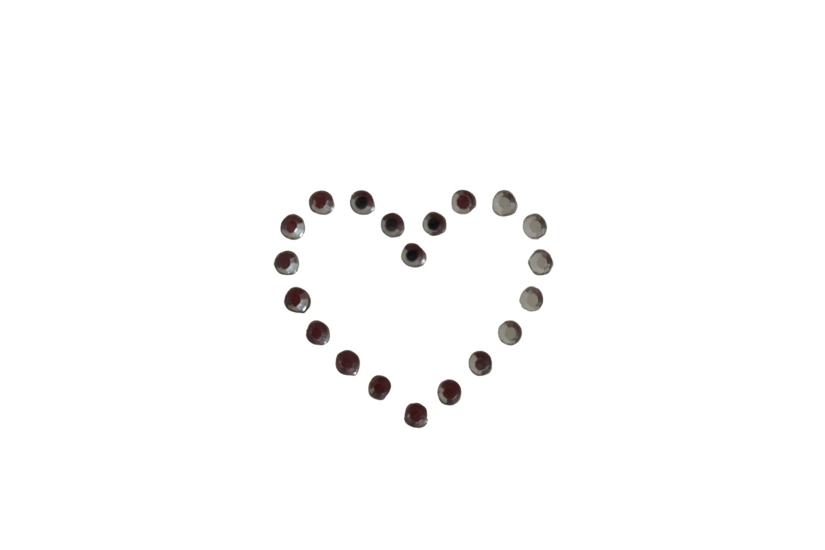 Applicazioni Strass Termoadesive - Cuore Applicazioni Strass Termoadesive - Cuore