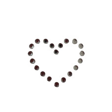 Applicazioni Strass Termoadesive - Cuore
