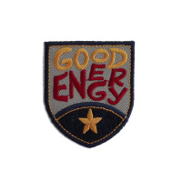 Disegni Termoadesivi - Scudo Good Energy - Colore Grigio e Blu Disegni Termoadesivi - Scudo Good Energy - Colore Grigio e Blu