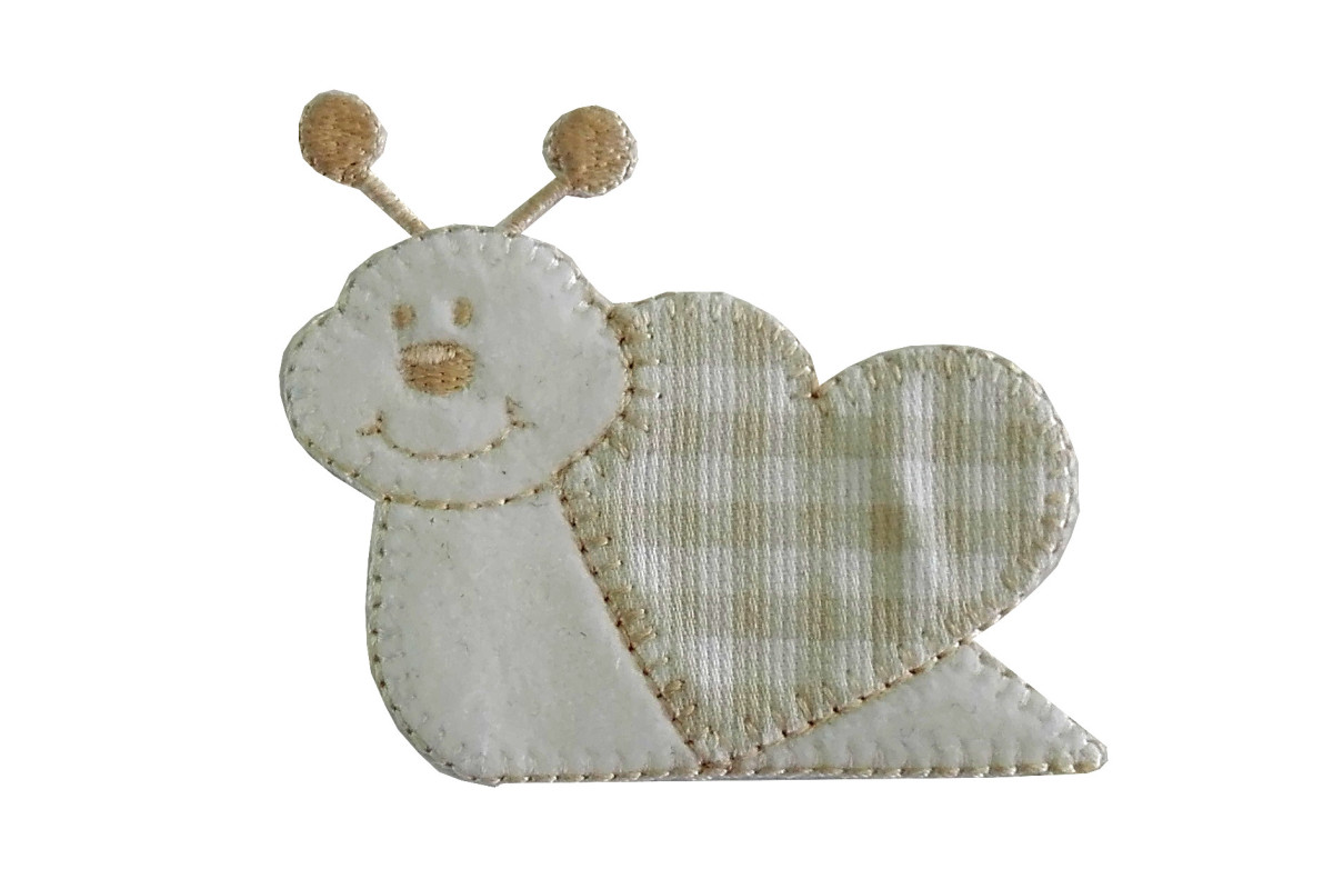 Iron-on Embroidery Sticker - Cream Snail Iron-on Embroidery Sticker - Cream Snail