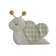 Iron-on Embroidery Sticker - Cream Snail Iron-on Embroidery Sticker - Cream Snail
