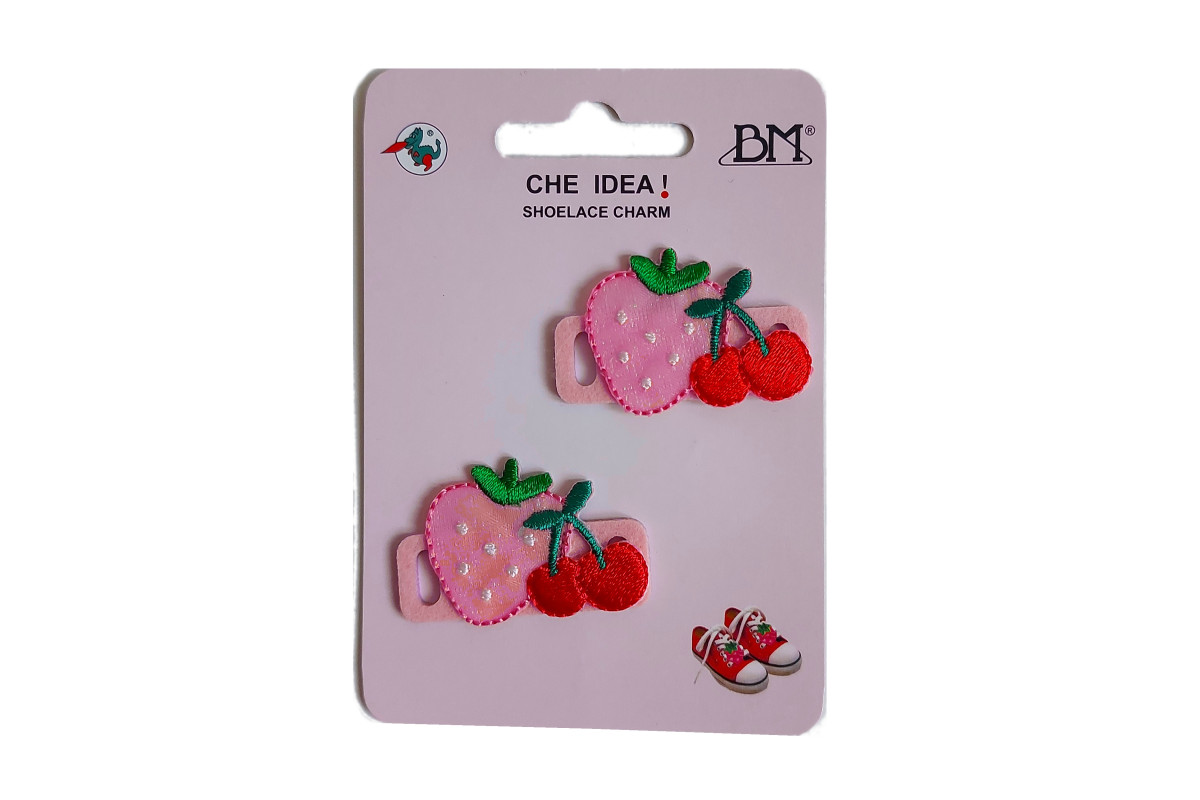 Decoraciones para Zapatos - Fresas y Cerezas