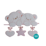 Pegatina Termoadhesiva - Ositos con Estrella y Corazones Rosa Pegatina Termoadhesiva - Ositos con Estrella y Corazones Rosa