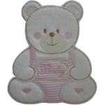 Disegni Termoadesivi - Orso Baby Piccolo - Rosa