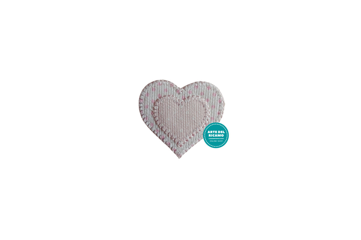 Applicazioni Termoadesive - Cuore Rosa Applicazioni Termoadesive - Cuore Rosa