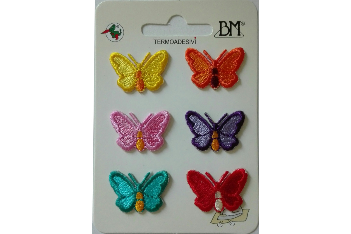 Applicazioni Termoadesive - Farfalle Colorate Piccole Applicazioni Termoadesive - Farfalle Colorate Piccole