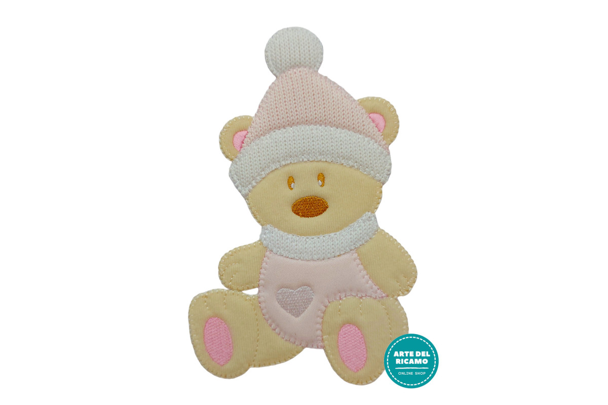 Disegni Termoadesivi - Orsetto con Cappello Rosa Disegni Termoadesivi - Orsetto con Cappello Rosa