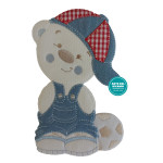 Disegni Termoadesivi - Orsetto Jeans con Cappello Disegni Termoadesivi - Orsetto Jeans con Cappello
