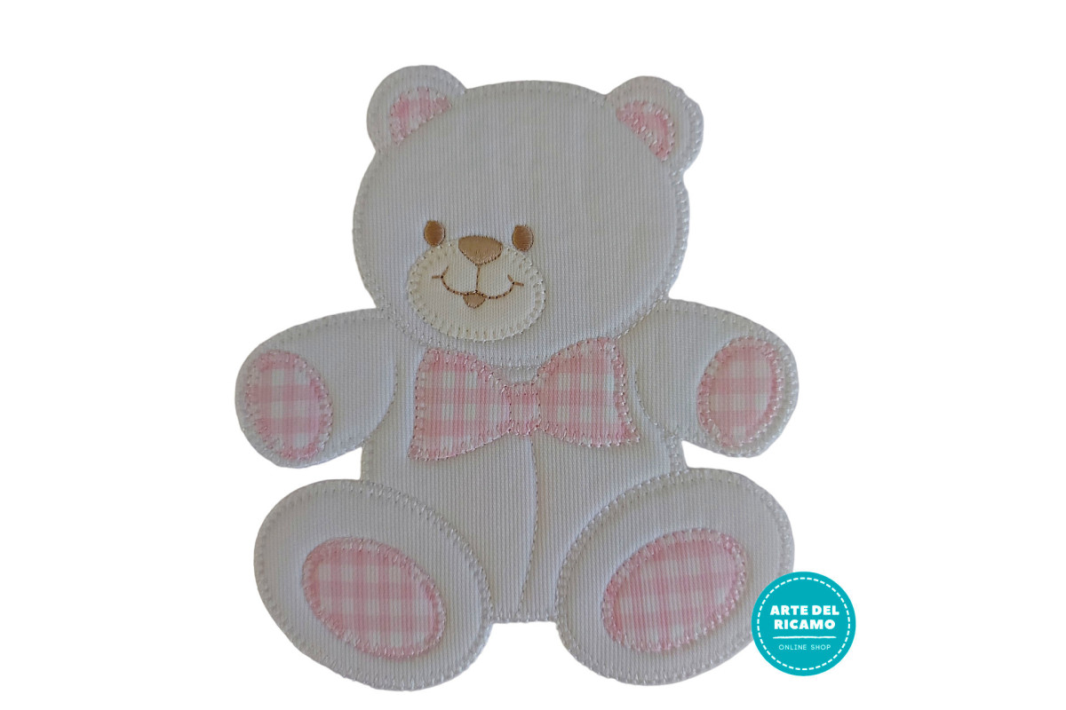 Disegni Termoadesivi - Orso Rosa