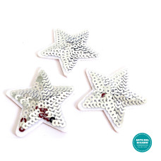 Paillettes Silver Star Patch Paillettes Silver Star Patch