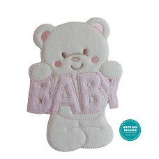 Pegatina Termo Adhesiva - Oso Baby - Color Rosa Pegatina Termo Adhesiva - Oso Baby - Color Rosa