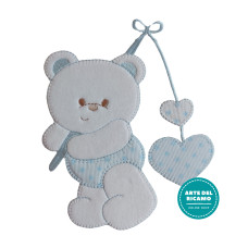 Pegatina Termo Adhesiva - Oso Dibuja Corazones Pegatina Termo Adhesiva - Oso Dibuja Corazones