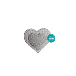 Applicazioni Termoadesive - Cuore Grigio Applicazioni Termoadesive - Cuore Grigio