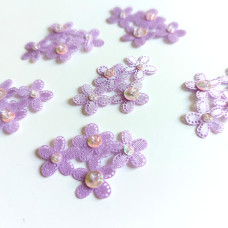 Disegni Termoadesivi - Fiori Lilla con Strass Disegni Termoadesivi - Fiori Lilla con Strass