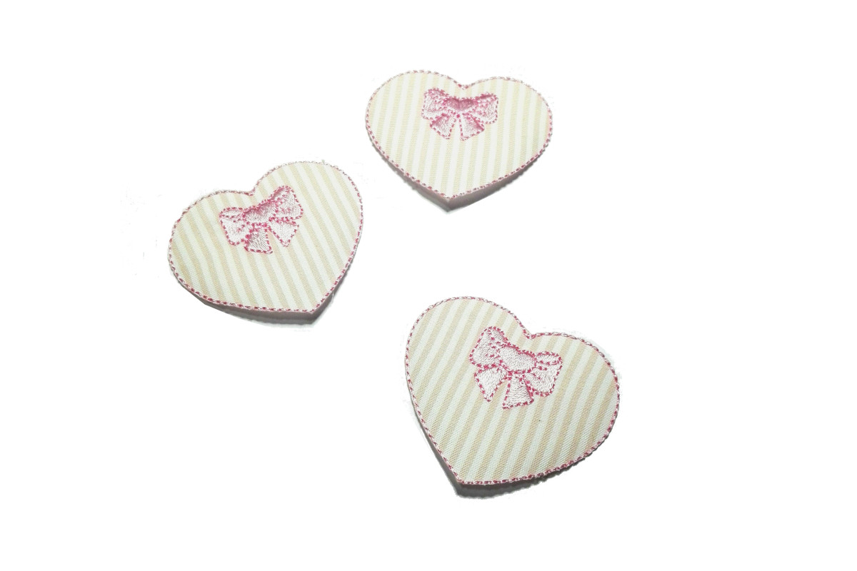 Marbet Iron-On Patch - Pink Heart