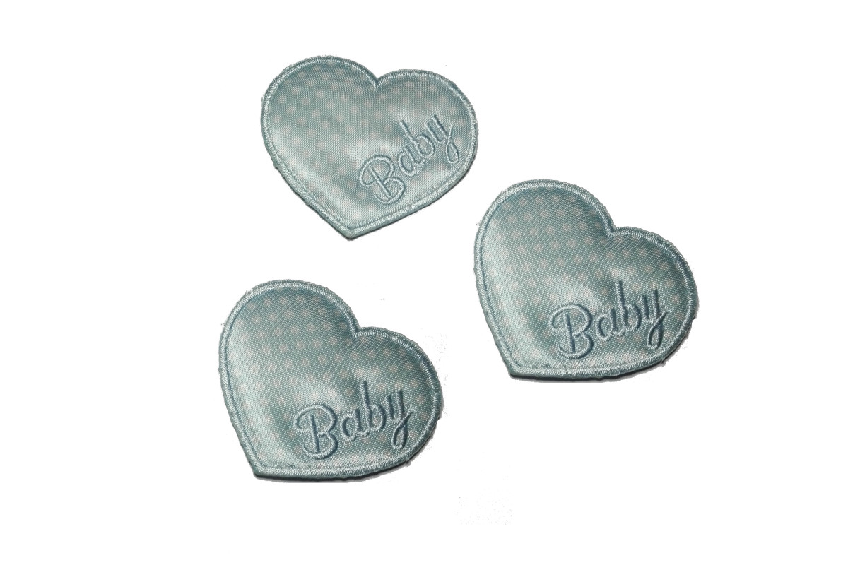 Marbet - Applicazioni Termoadesive - Cuore Celeste Baby Marbet - Applicazioni Termoadesive - Cuore Celeste Baby