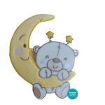 Marbet - Pegatina Termoadhesiva - Luna con Oso Marbet - Pegatina Termoadhesiva - Luna con Oso