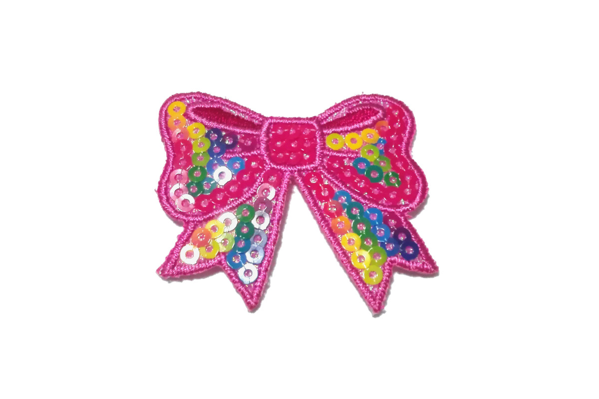 Pegatina Termo-adhesiva con Paillettes - Lazo Pegatina Termo-adhesiva con Paillettes - Lazo