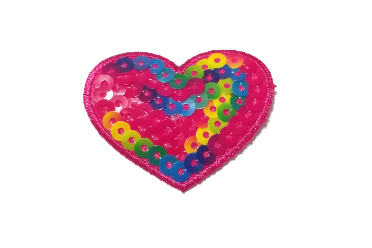 Paillettes Heart Patch Paillettes Heart Patch