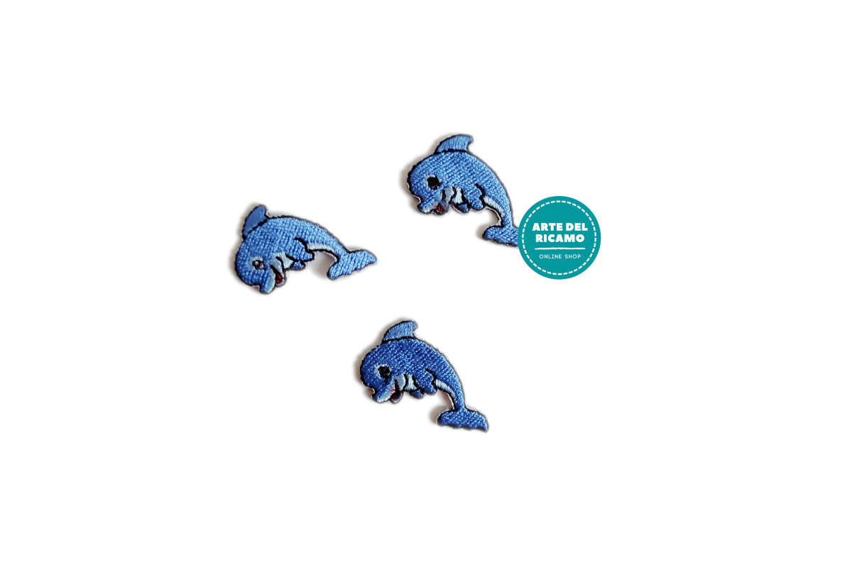 Iron-on Patch - Small Dolphin Iron-on Patch - Small Dolphin