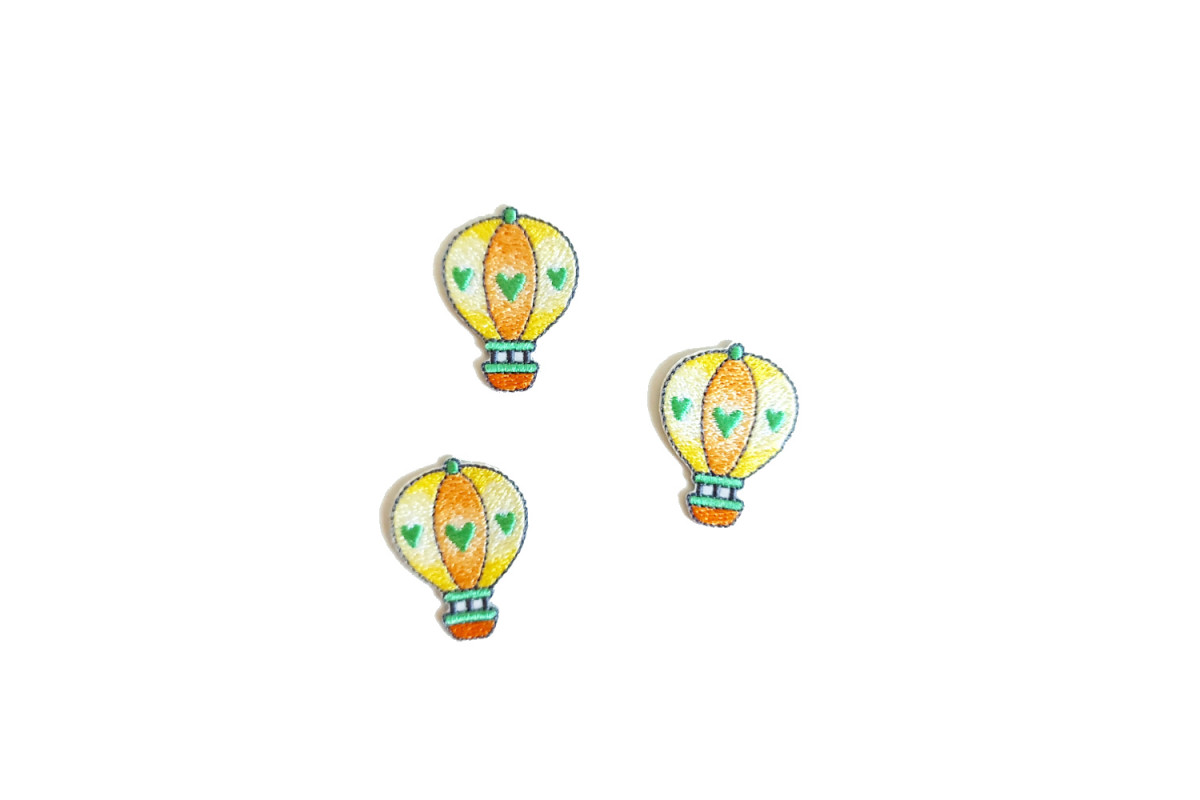 Disegni Termoadesivi - Mongolfiera Gialla e Verde Disegni Termoadesivi - Mongolfiera Gialla e Verde