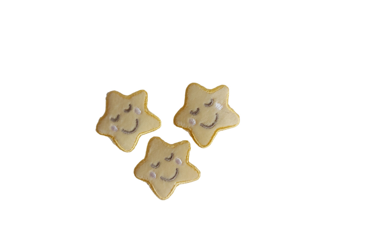 Marbet - Pegatina Termoadhesiva - Pequenas Estrellas con Mejillas Crema Marbet - Pegatina Termoadhesiva - Pequenas Estrellas con Mejillas Crema