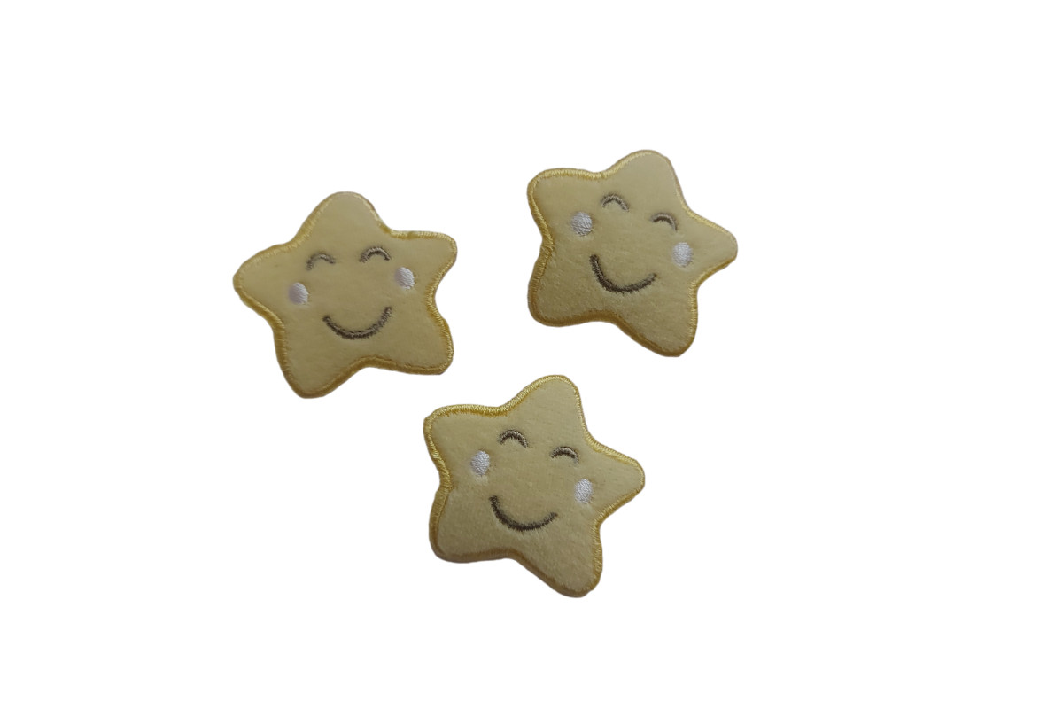 Marbet Iron-on Patch - Star with Cream Cheeks Marbet Iron-on Patch - Star with Cream Cheeks