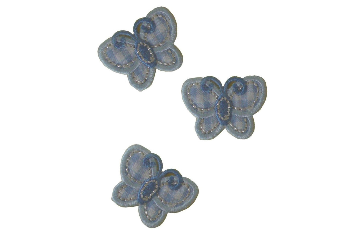 Applicazioni Termoadesive - Farfalle Bebé - Celeste Applicazioni Termoadesive - Farfalle Bebé - Celeste