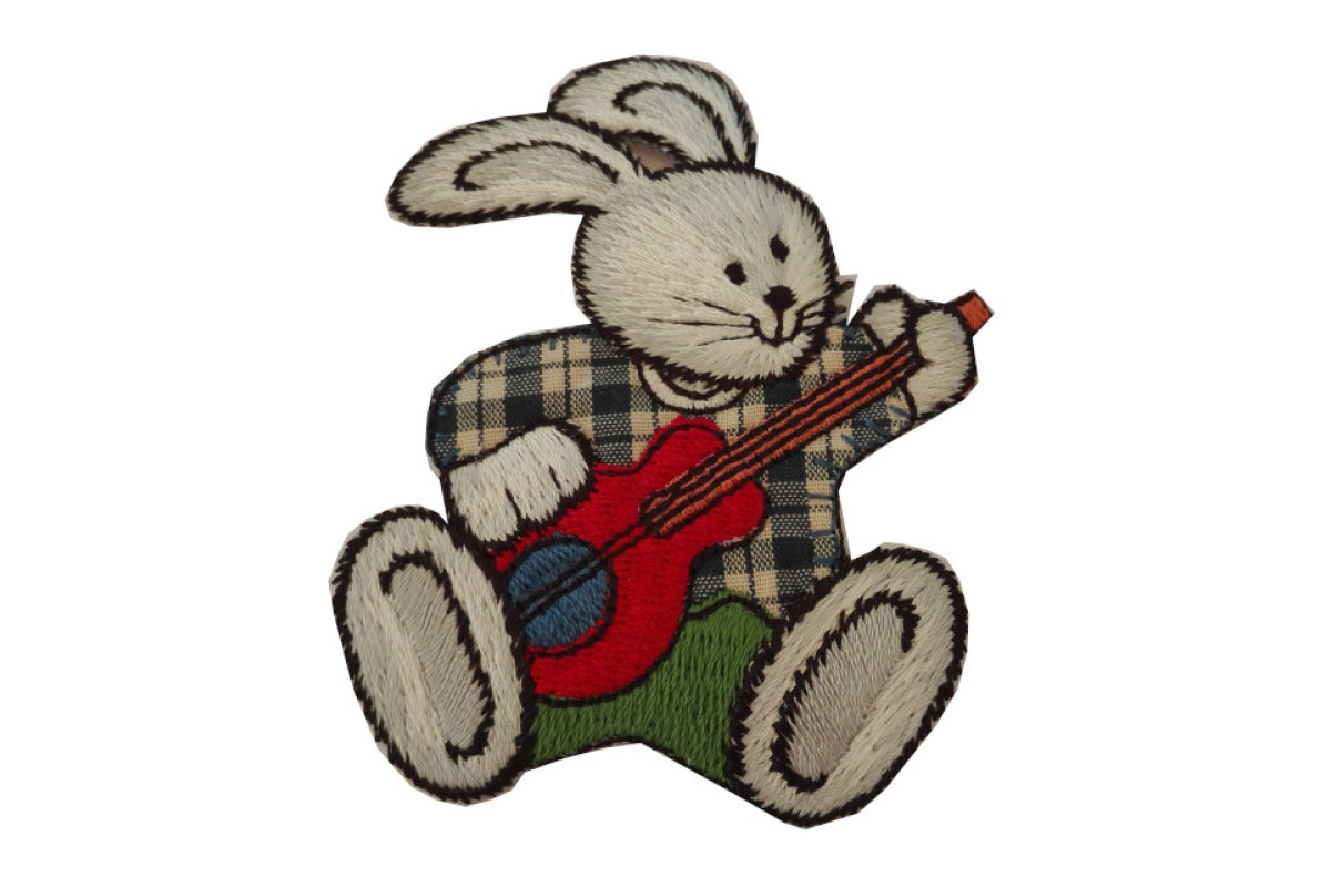 Aplicación Termoadhesiva - Conejo con Guitarra Aplicación Termoadhesiva - Conejo con Guitarra