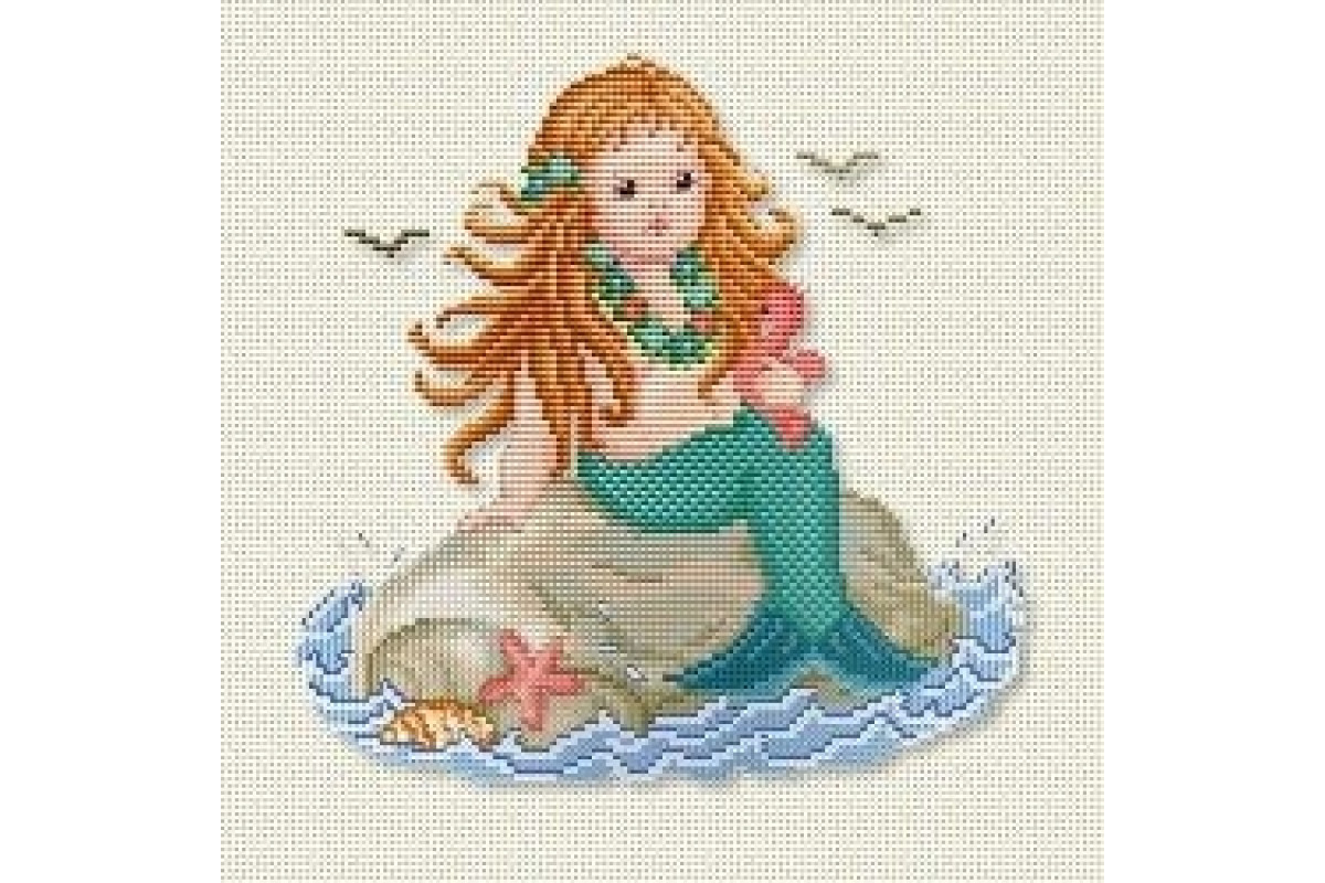 Schema Punto Croce - Mermaid Schema Punto Croce - Mermaid